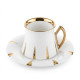 Coffee Cup and Saucer Set - 6 Pcs